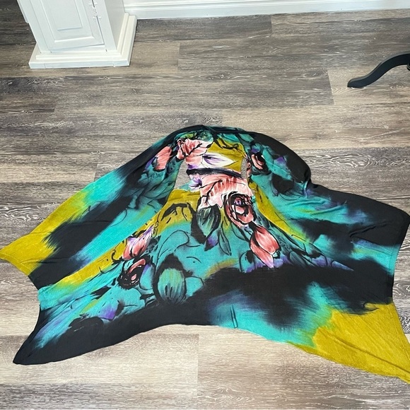 Open Cardigan Sleeveless Viscose Size Medium - Picture 3 of 13